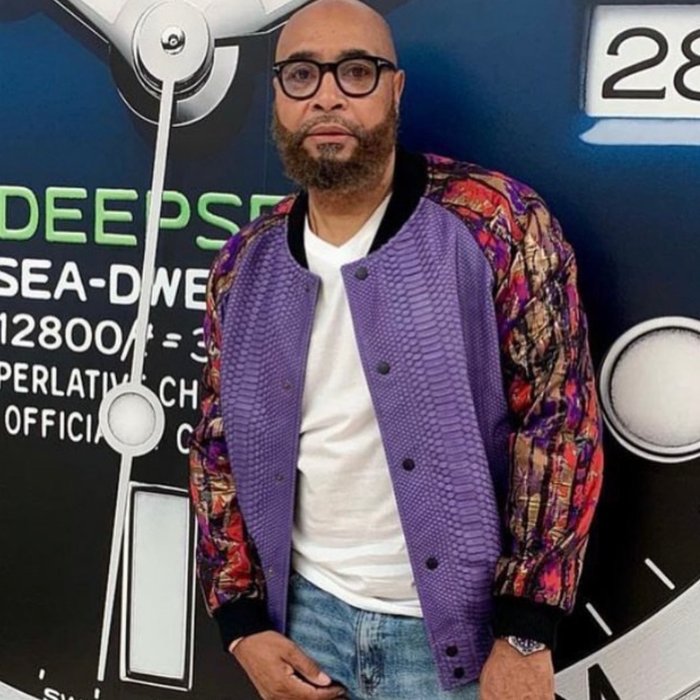 Python leather jacket